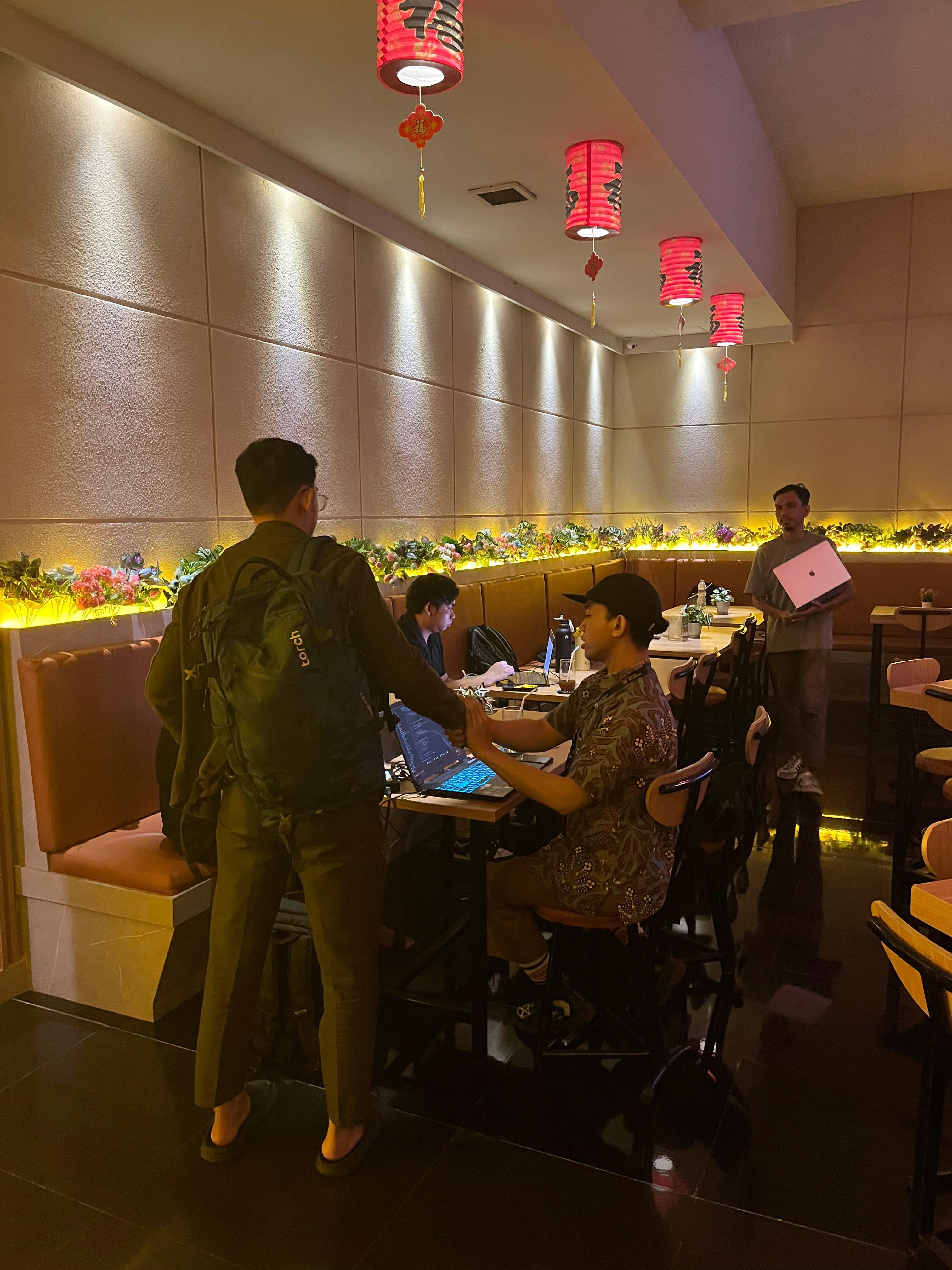 Sebagian peserta yang pamit duluan